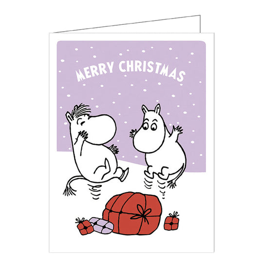 Moomin ムーミン Putinki プティンキ クリスマスグリーティングカード ( Joyful Hopping )