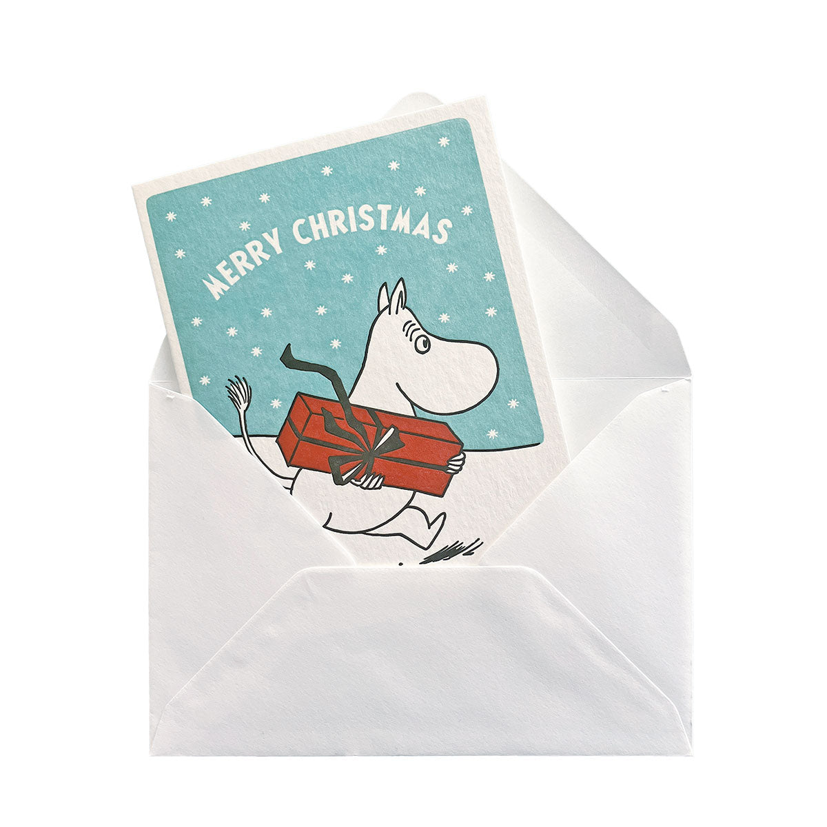 Moomin ムーミン Putinki プティンキ クリスマスグリーティングカード ( Joyful Hopping )