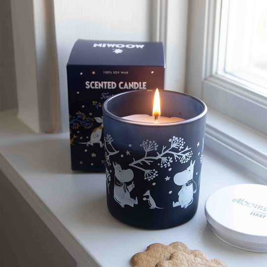 Moomin ムーミン Pluto Design プルート・デザイン アロマキャンドル ( ファーストスノー )