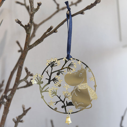 Moomin ムーミン Pluto Design プルート・デザイン ハンギングメタルデコレーション ( ファーストスノー / ムーミン )