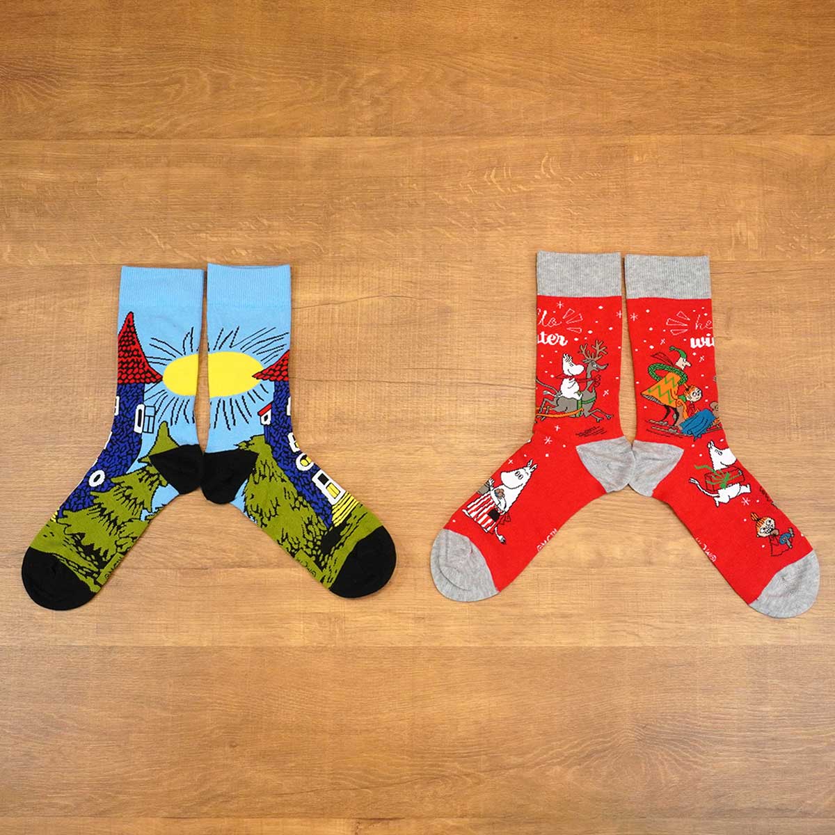 【北欧雑貨限定】Moomin ムーミン Martinex マルチネックス ムーミンソックスセット ( 12足セット )