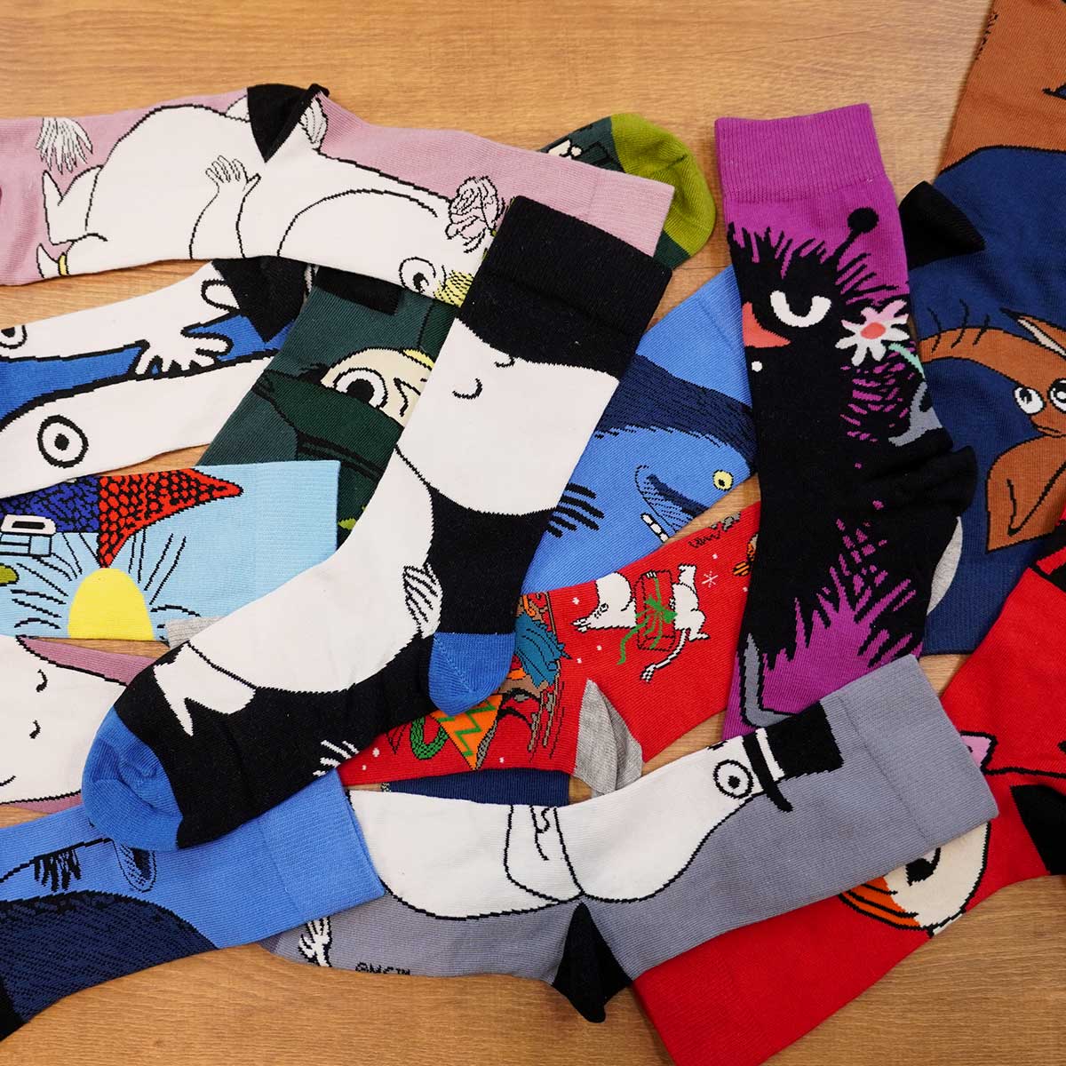 【北欧雑貨限定】Moomin ムーミン Martinex マルチネックス ムーミンソックスセット ( 12足セット )