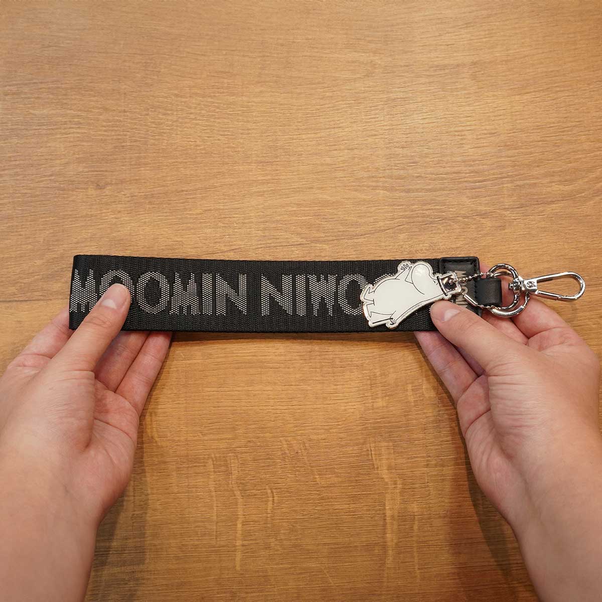 【北欧雑貨限定】Moomin ムーミン Martinex マルティネックス ストラップ ( ムーミンパパ / ブラック )