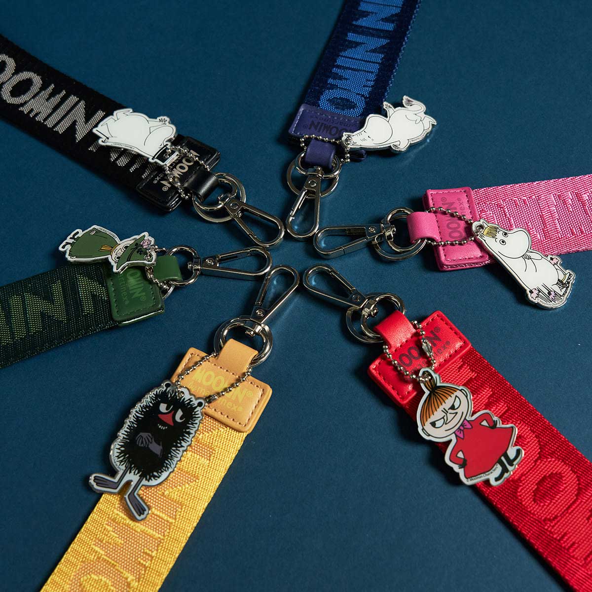 【北欧雑貨限定】Moomin ムーミン Martinex マルティネックス ストラップ ( ムーミンパパ / ブラック )