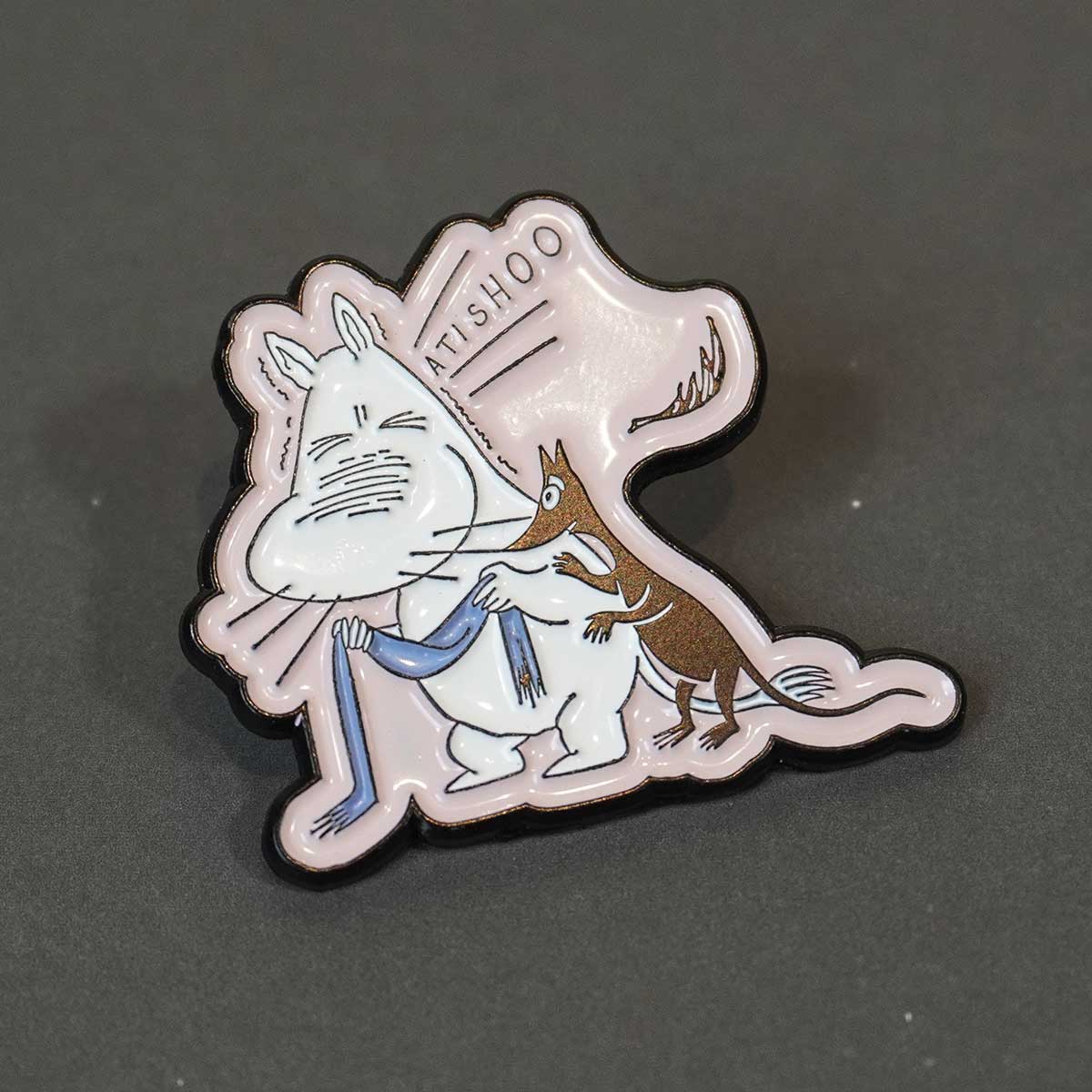 Moomin ムーミン PINBOX ピンボックス ピンバッジ ( くしゃみをするムーミン )