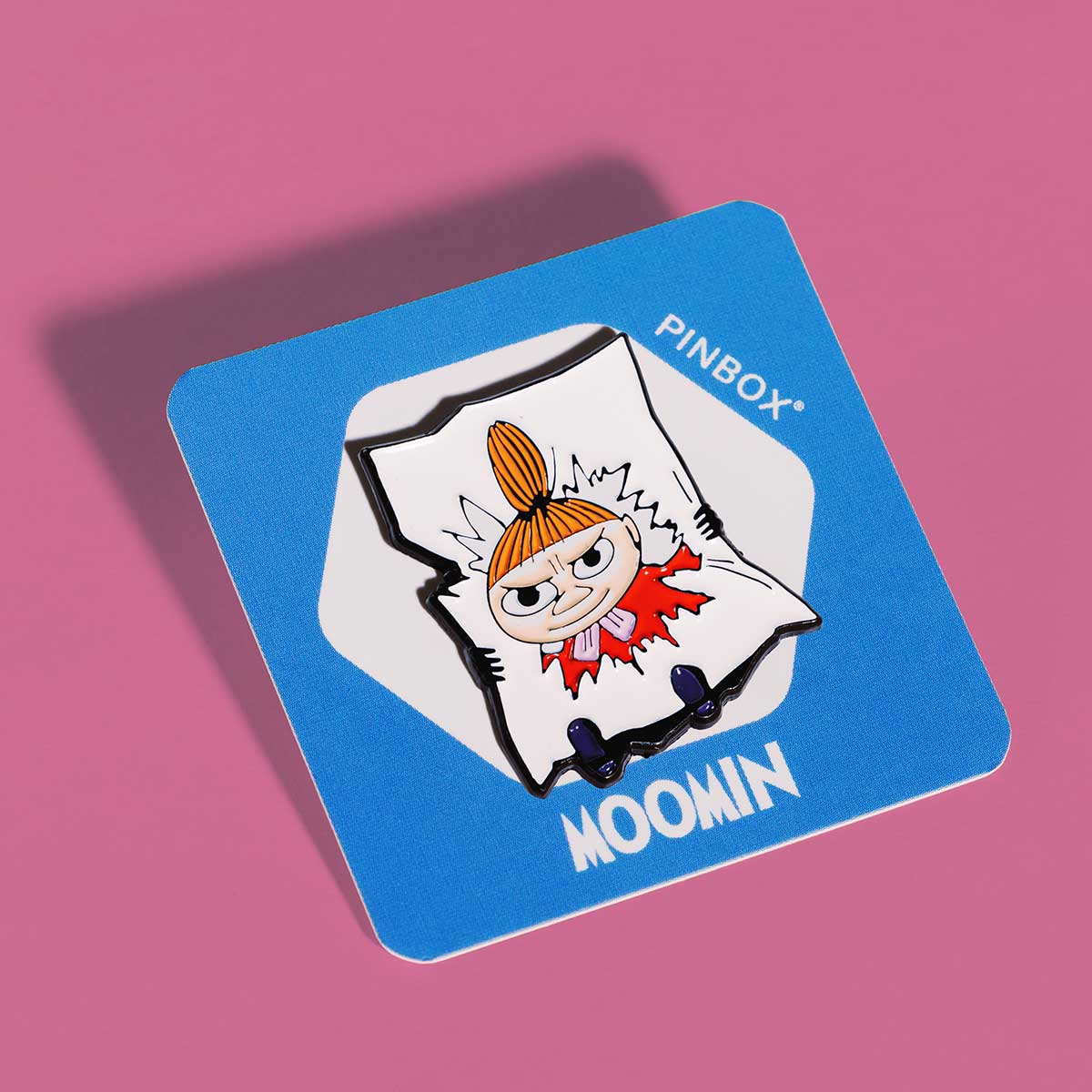 Moomin ムーミン PINBOX ピンボックス ピンバッジ ( 紙を破るミイ )