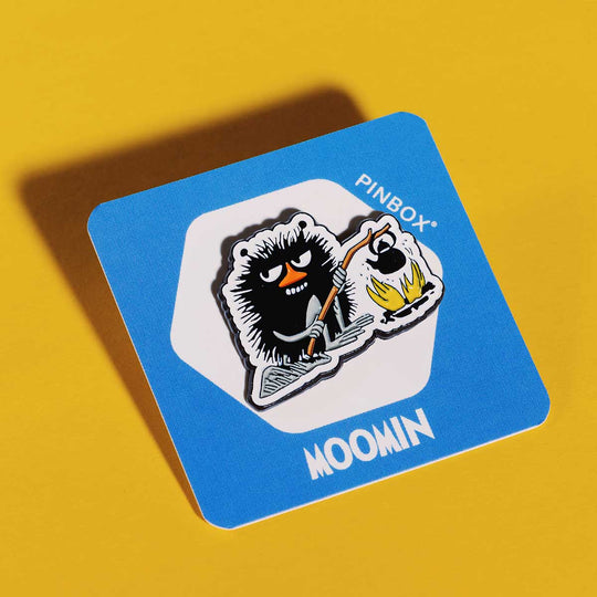 Moomin ムーミン PINBOX ピンボックス ピンバッジ ( 焚火とスティンキー )
