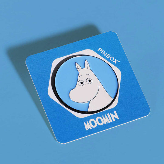 【北欧雑貨限定】Moomin ムーミン PINBOX ピンボックス ピンバッジ ( ムーミンフェイス )