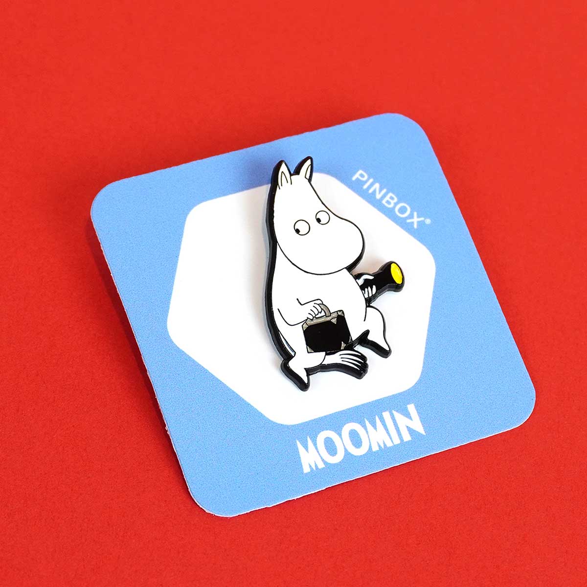 【北欧雑貨限定】Moomin ムーミン PINBOX ピンボックス ピンバッジ ( ムーミン / 懐中電灯 )