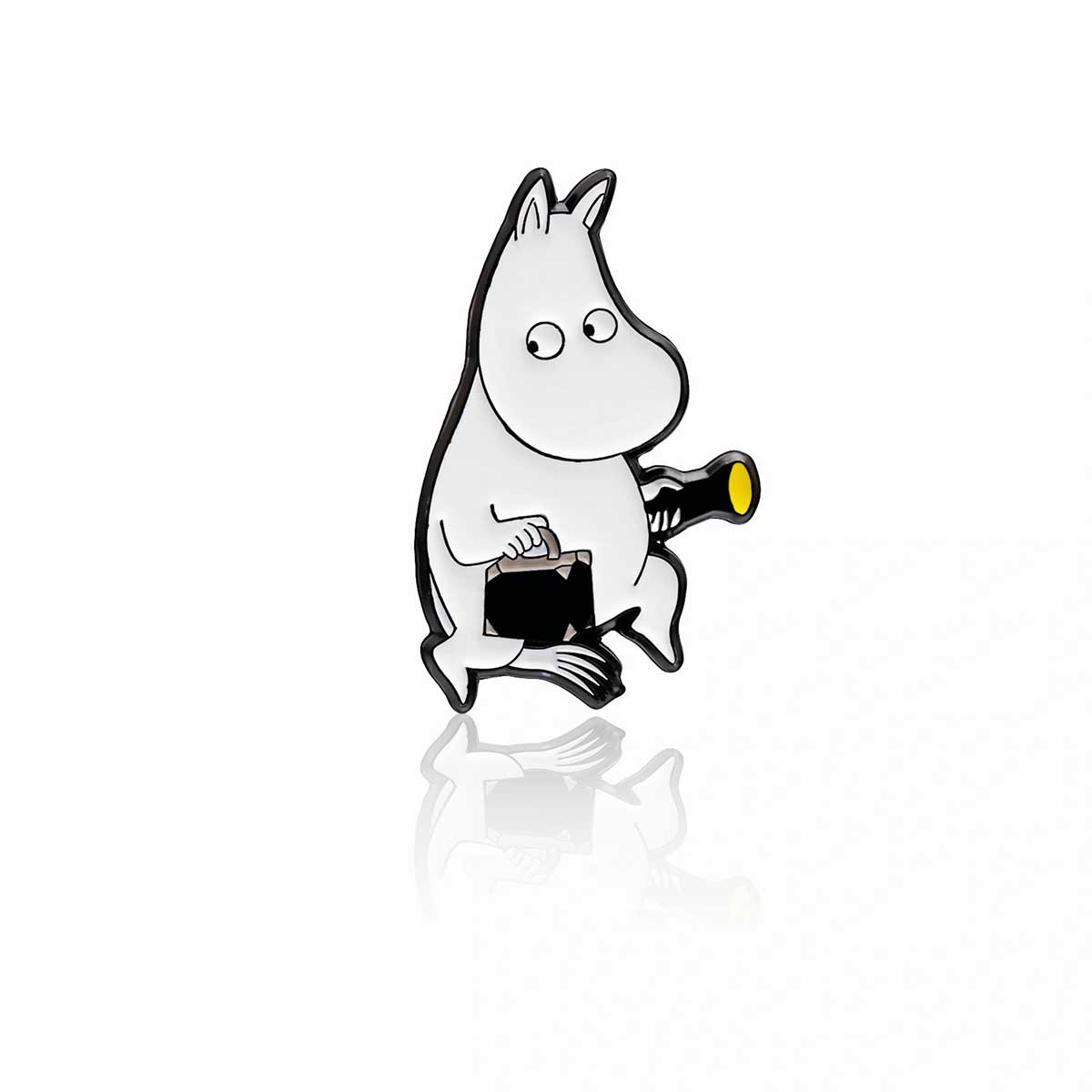 【北欧雑貨限定】Moomin ムーミン PINBOX ピンボックス ピンバッジ ( ムーミン / 懐中電灯 )
