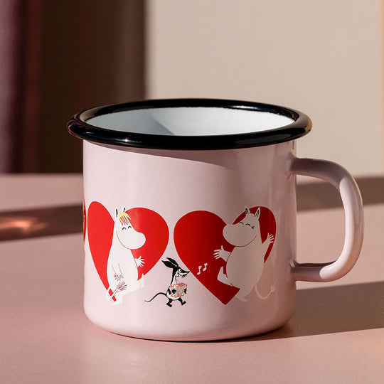 Moomin ムーミン Muurla ムールラ ホーローマグ ( ハート / ピンク / 250ml )