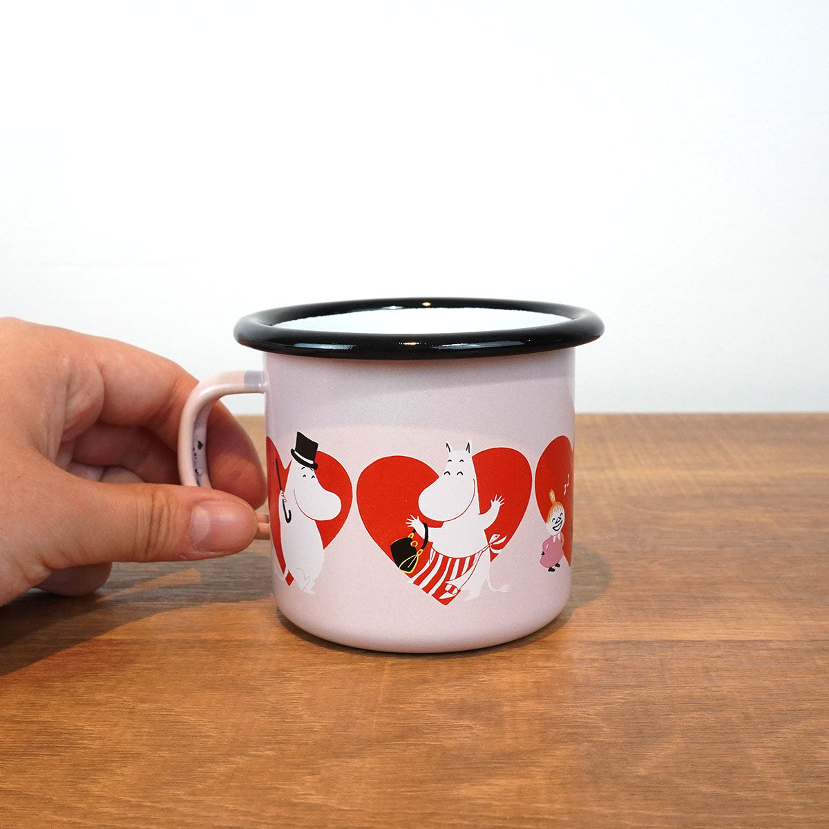 Moomin ムーミン Muurla ムールラ ホーローマグ ( ハート / ピンク / 250ml )