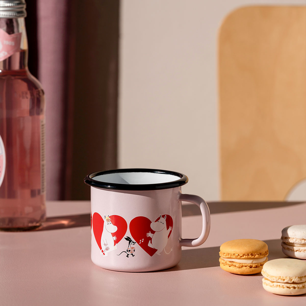 Moomin ムーミン Muurla ムールラ ホーローマグ ( ハート / ピンク / 250ml )