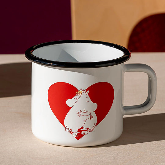 Moomin ムーミン Muurla ムールラ ホーローマグ ( ハート / ホワイト / 370ml )