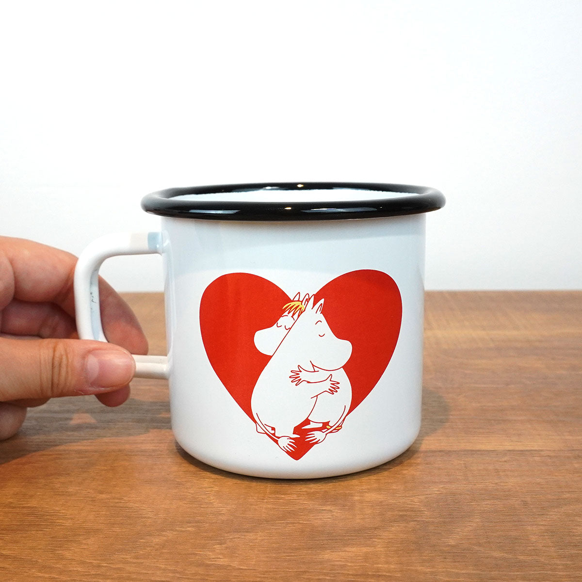 Moomin ムーミン Muurla ムールラ ホーローマグ ( ハート / ホワイト / 370ml )