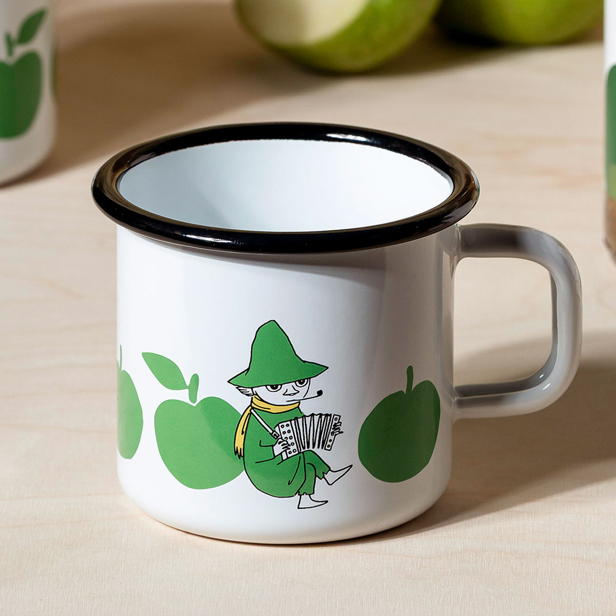 Moomin ムーミン Muurla ムールラ ホーローマグ ( JOYFUL APPLES / スナフキン / 370ml )