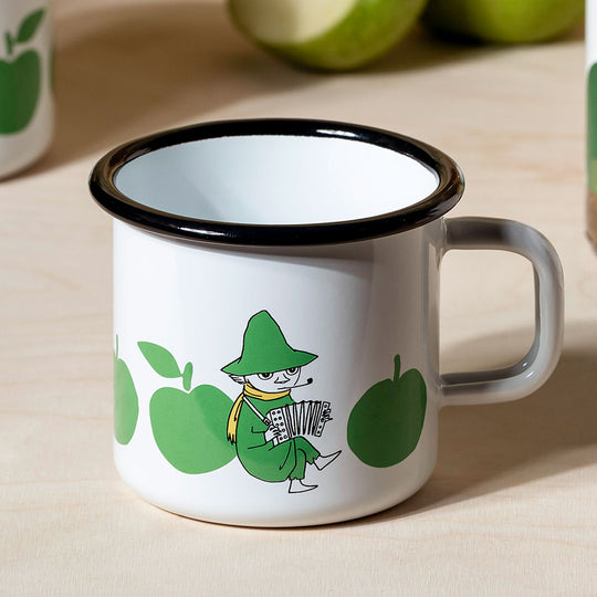Moomin ムーミン Muurla ムールラ ホーローマグ ( JOYFUL APPLES / スナフキン / 370ml )