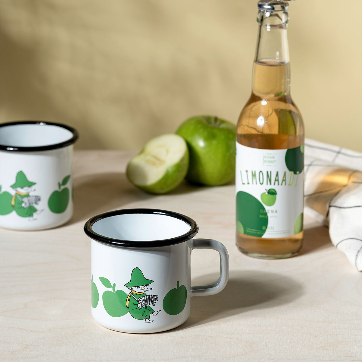 Moomin ムーミン Muurla ムールラ ホーローマグ ( JOYFUL APPLES / スナフキン / 370ml )