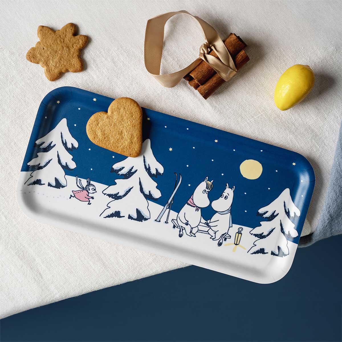 Moomin ムーミン Muurla ムールラ 木製トレイ ( STARRY NIGHT / 27×13cm )