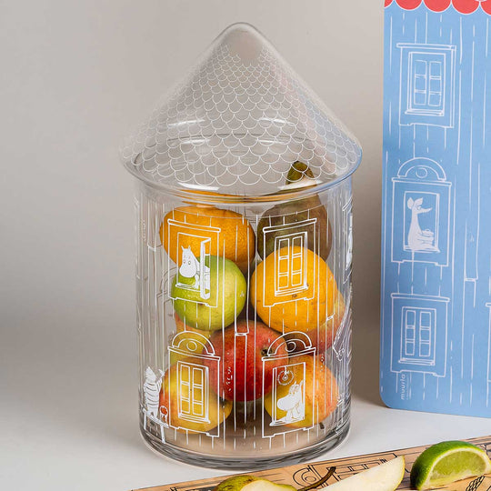 Moomin ムーミン Muurla ムールラ ガラスジャー ( ムーミンハウス / ミニ )