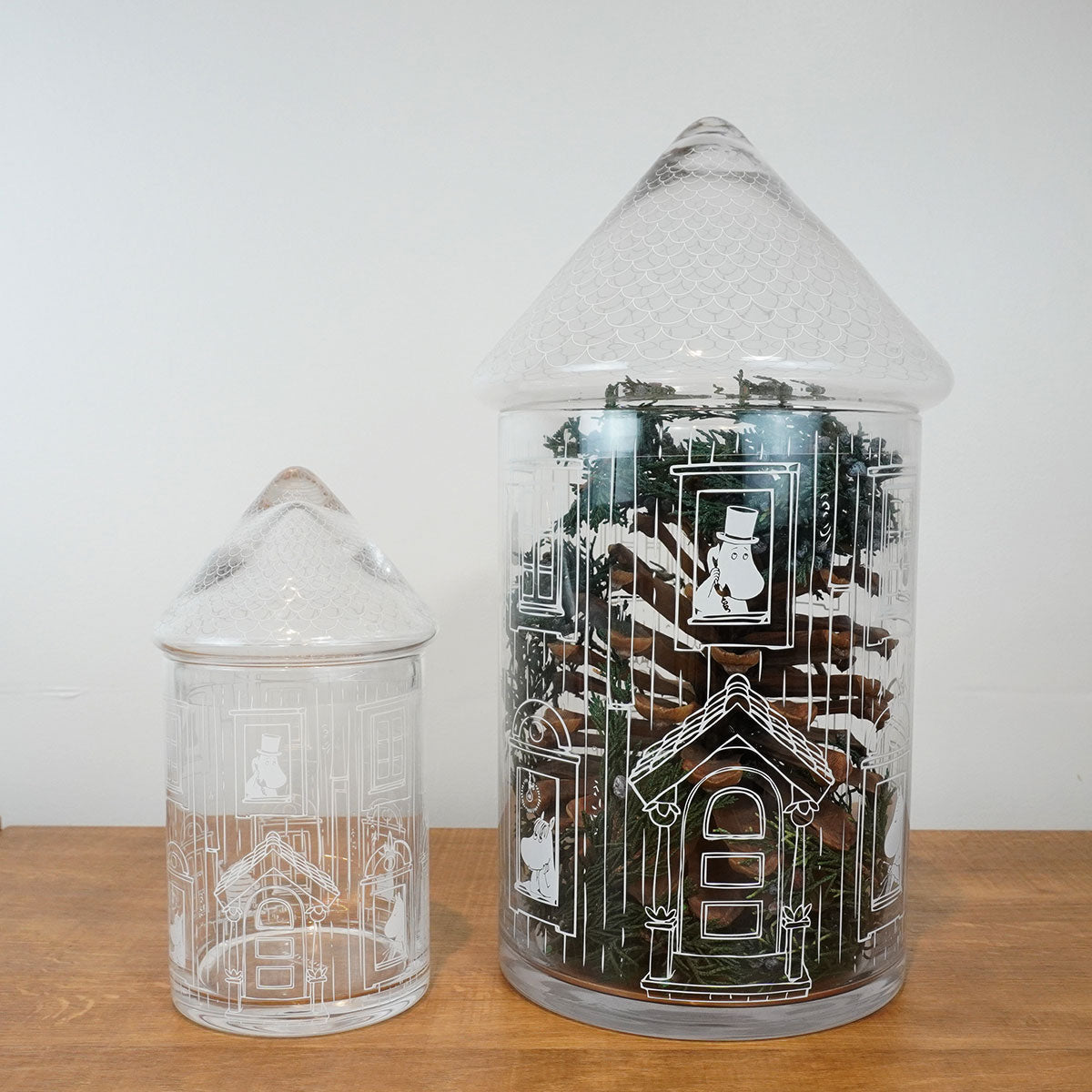 Moomin ムーミン Muurla ムールラ ガラスジャー ( ムーミンハウス / ミニ )