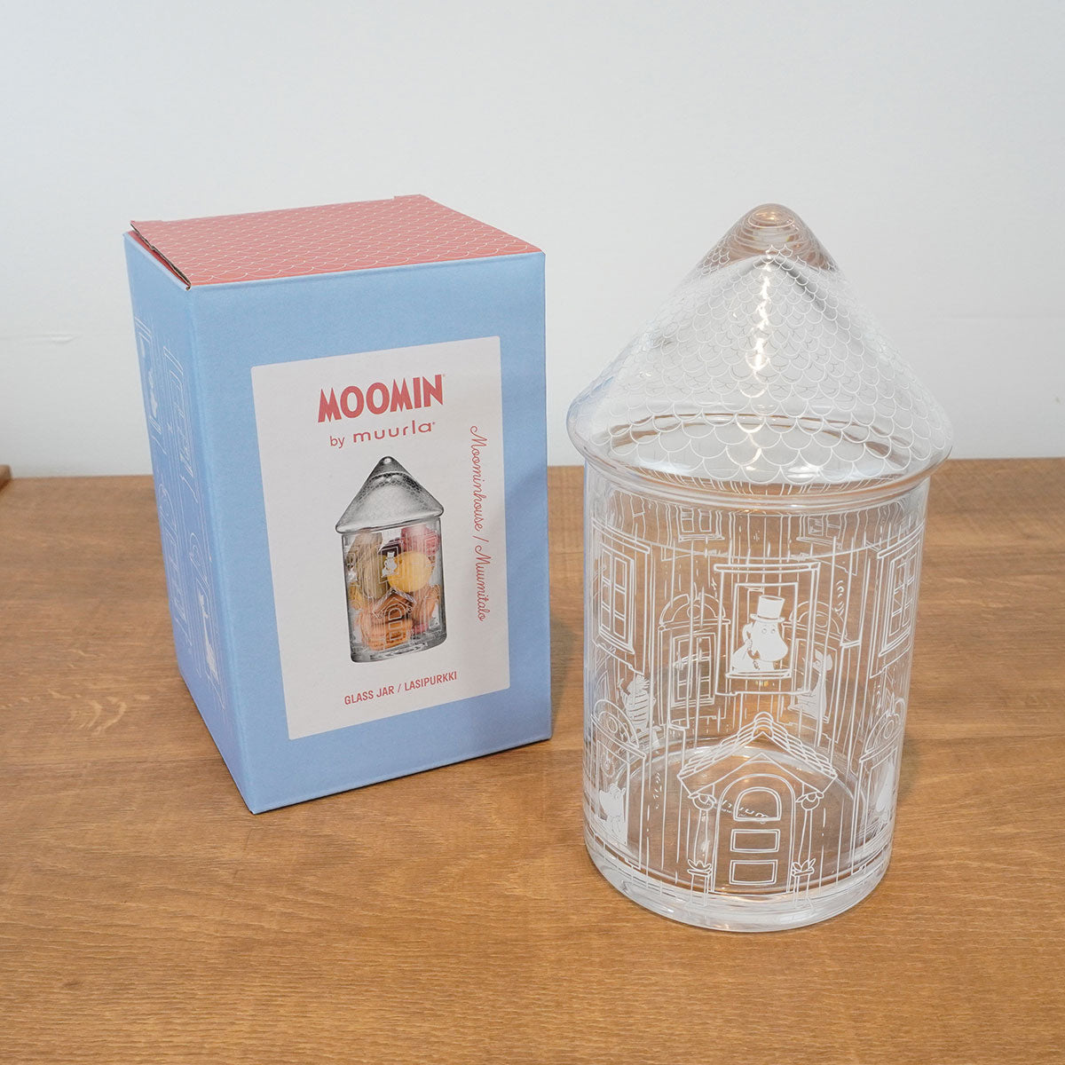 Moomin ムーミン Muurla ムールラ ガラスジャー ( ムーミンハウス / ミニ )