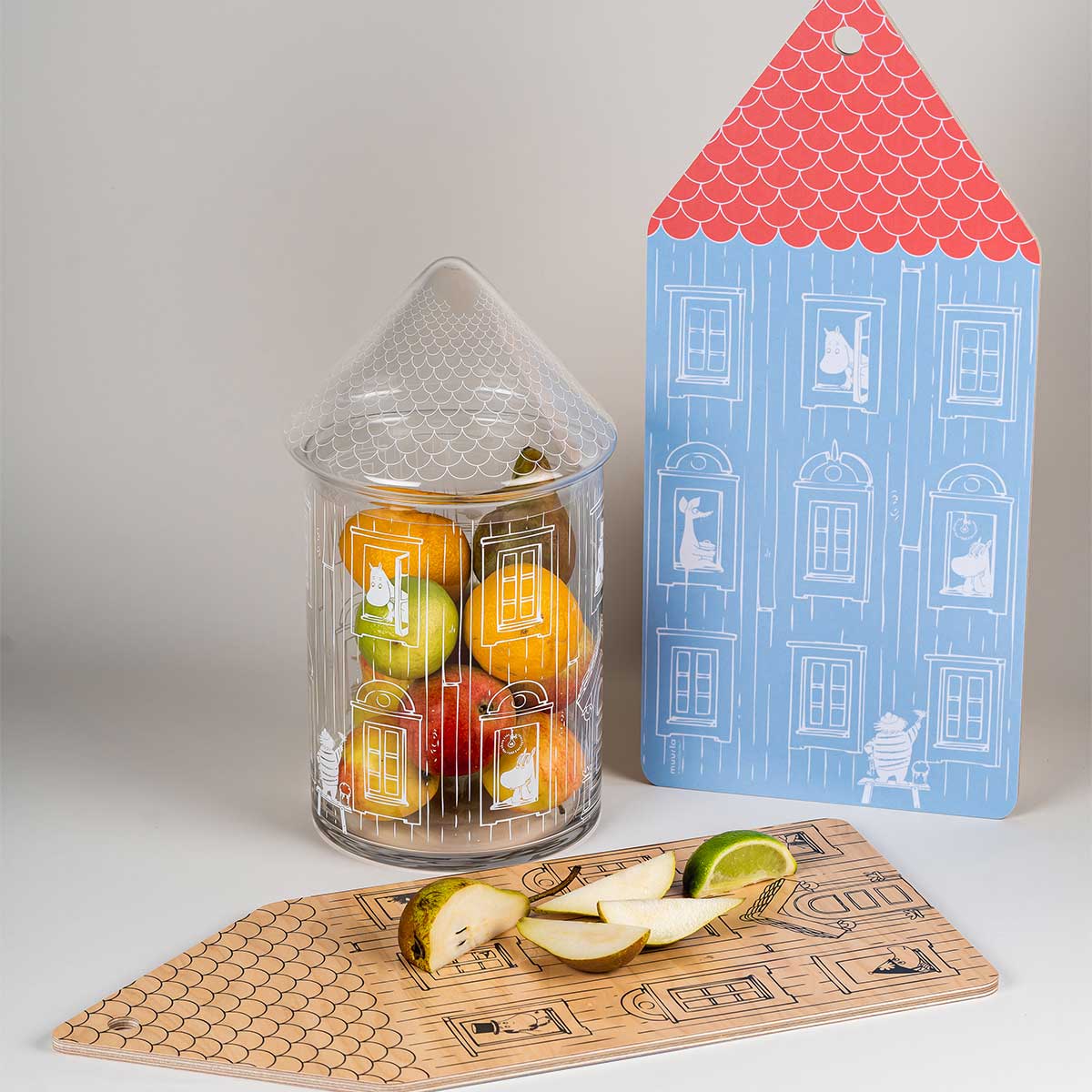 Moomin ムーミン Muurla ムールラ ガラスジャー ( ムーミンハウス / ミニ )