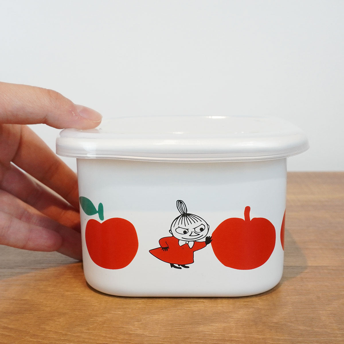 Moomin ムーミン Muurla ムールラ ホーロー保存容器 ( JOYFUL APPLES / リトルミイ / 670ml )