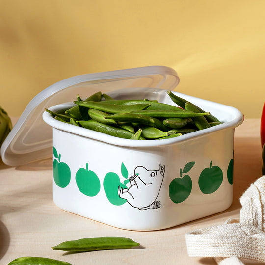 Moomin ムーミン Muurla ムールラ ホーロー保存容器 ( JOYFUL APPLES / スナフキン / 1500ml )