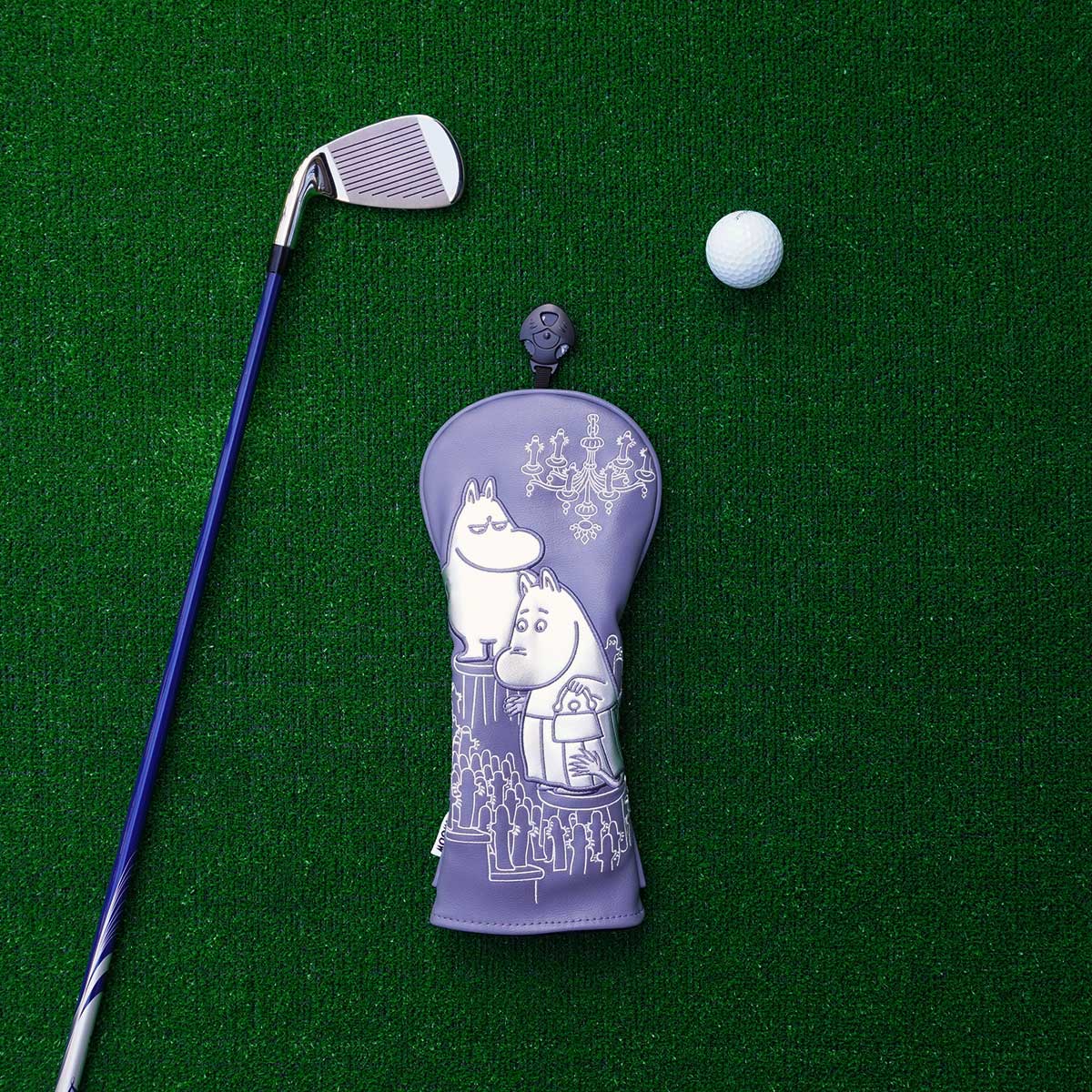 Moomin ムーミン Havenix Golf ハベニクスゴルフ フェアウェイウッドヘッドカバー ( ニョロニョロの侵略 / ブルーグレー )