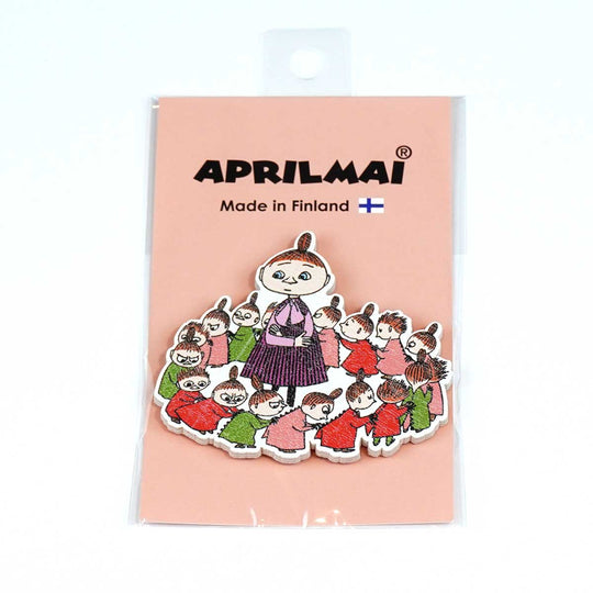 Moomin ムーミン APRILMAI アプリルマイ 木製マグネット ( ミムラ姉さんと17人の子どもたち )
