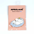 Moomin ムーミン APRILMAI アプリルマイ 木製マグネット ( ムーミンとスノークのおじょうさん / 青い雲 )