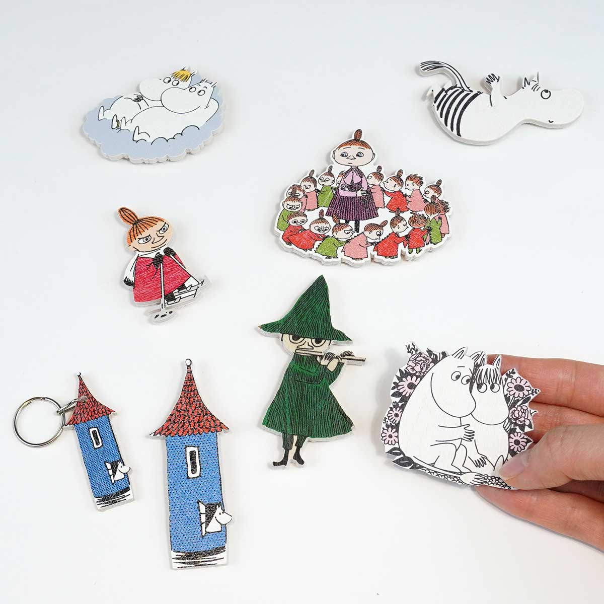 Moomin ムーミン APRILMAI アプリルマイ 木製マグネット ( ムーミンと