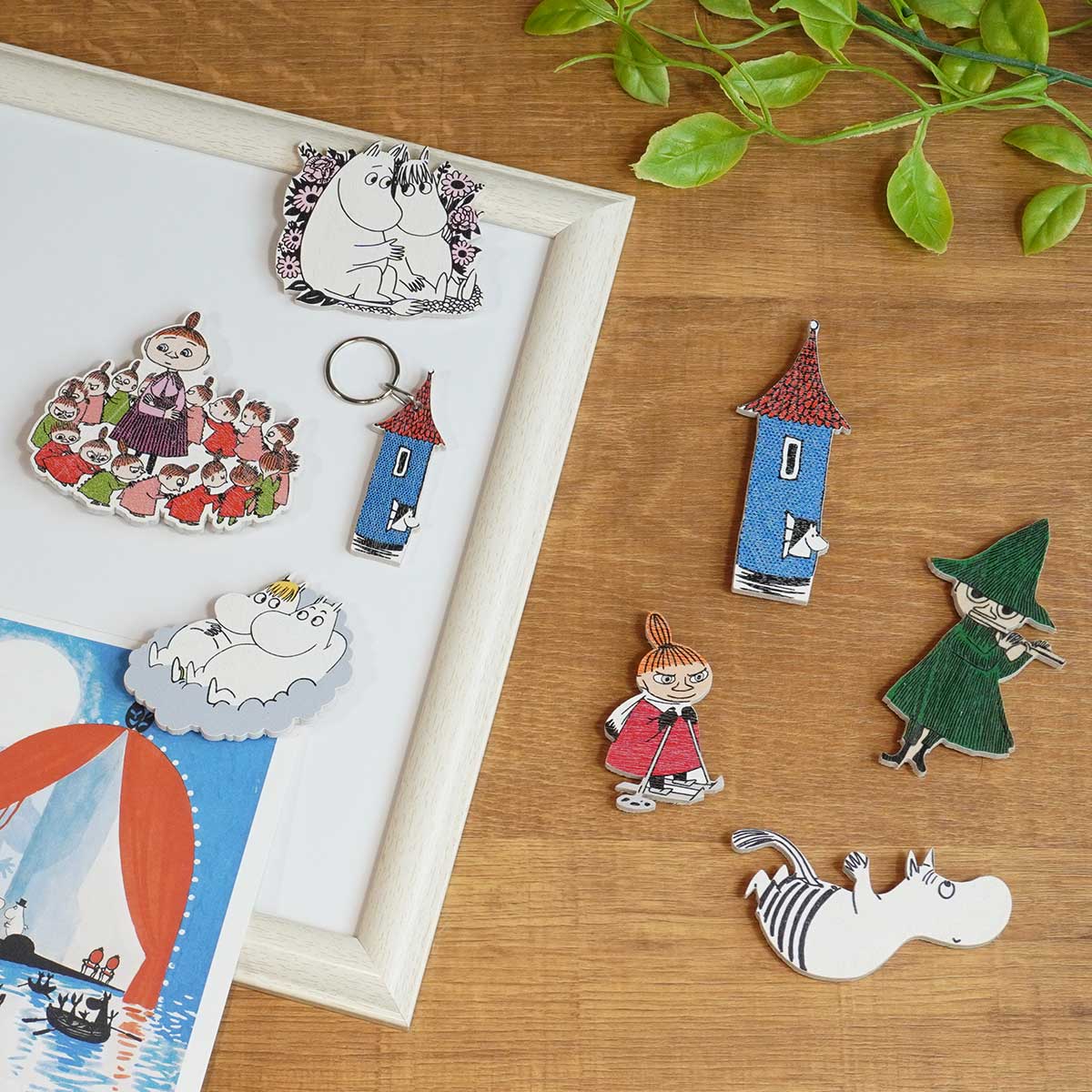 Moomin ムーミン APRILMAI アプリルマイ 木製マグネット ( ムーミンと