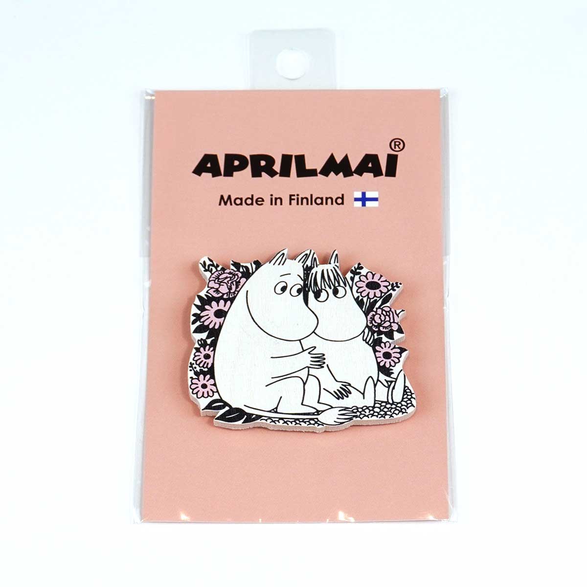 Moomin ムーミン APRILMAI アプリルマイ 木製マグネット ( ムーミンとスノークのおじょうさん / ピンク )
