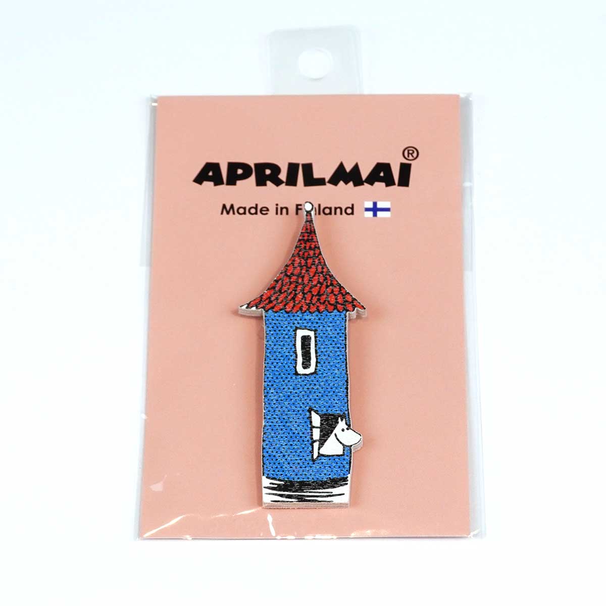 Moomin ムーミン APRILMAI アプリルマイ 木製マグネット ( ムーミンハウスから顔を出すムーミン )
