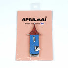 Moomin ムーミン APRILMAI アプリルマイ 木製マグネット ( ムーミンハウスから顔を出すムーミン )