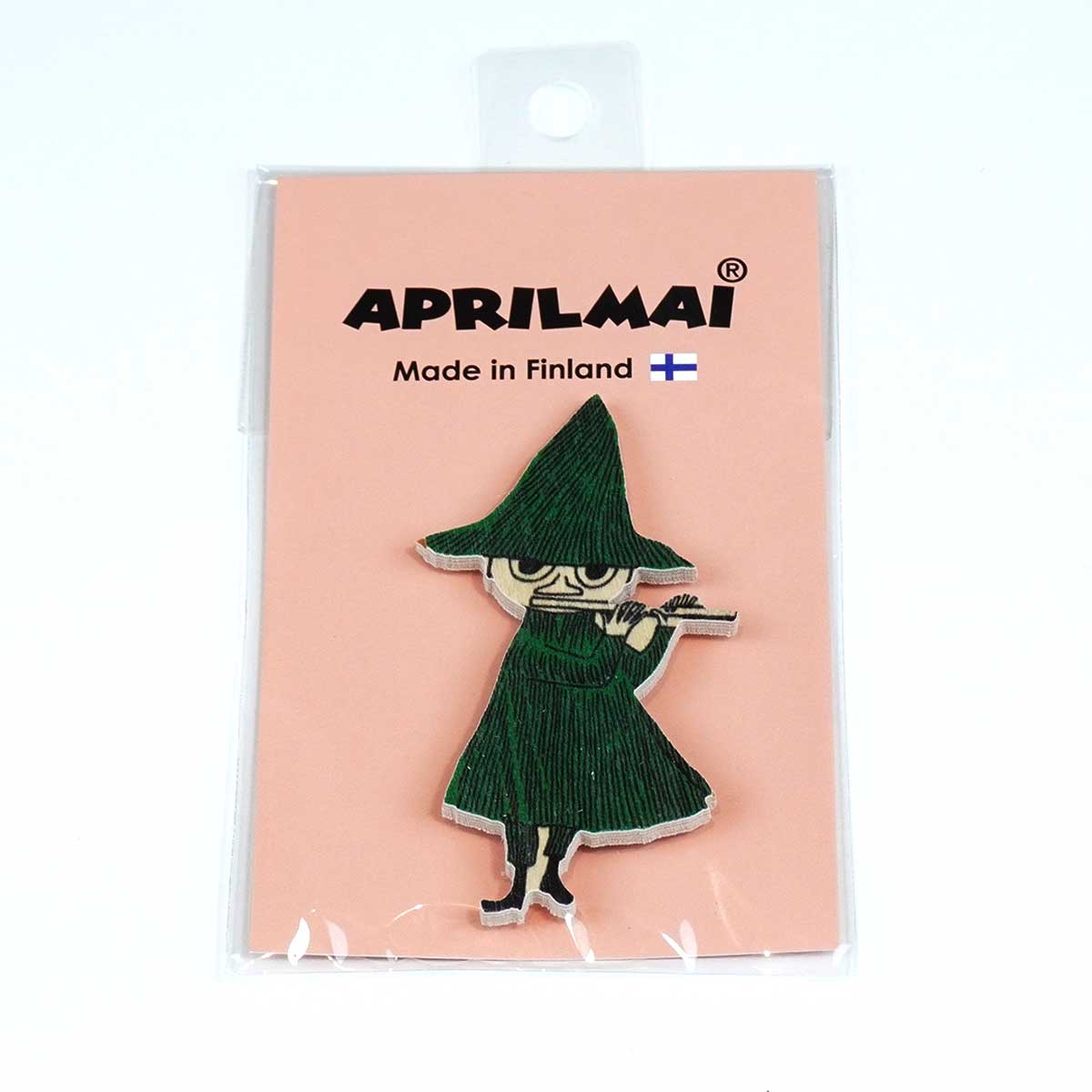 Moomin ムーミン APRILMAI アプリルマイ 木製マグネット ( 横笛のスナフキン )