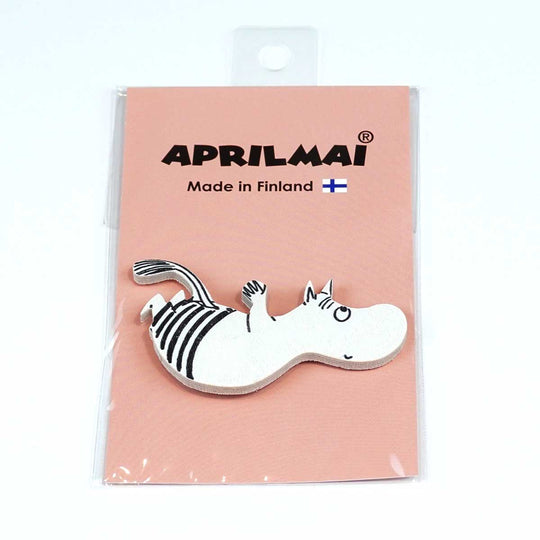 Moomin ムーミン APRILMAI アプリルマイ 木製マグネット ( 飛び込みムーミン )