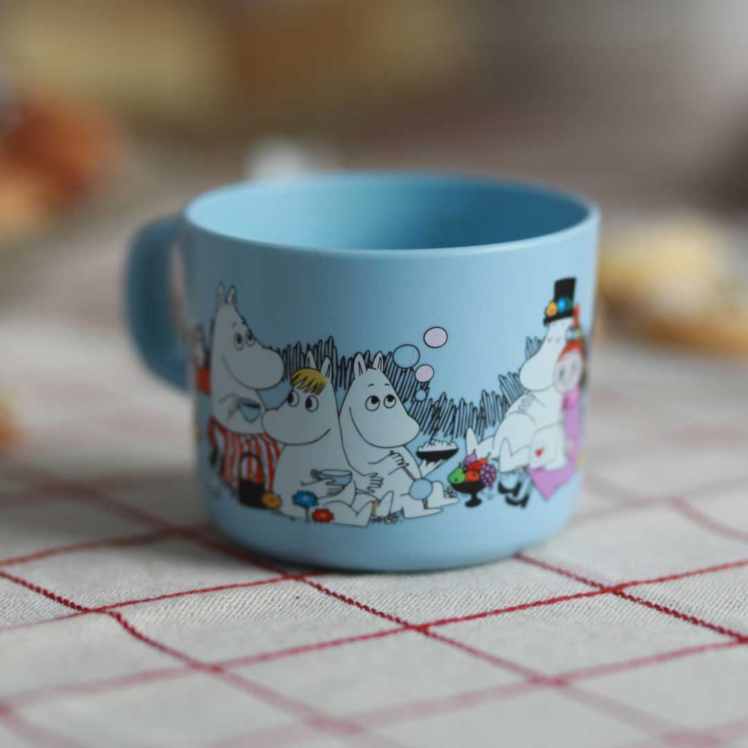 Moomin ムーミン Ratt Start ラットスタート 取っ手付きカップ ( Moomin Picknick / ライトブルー )