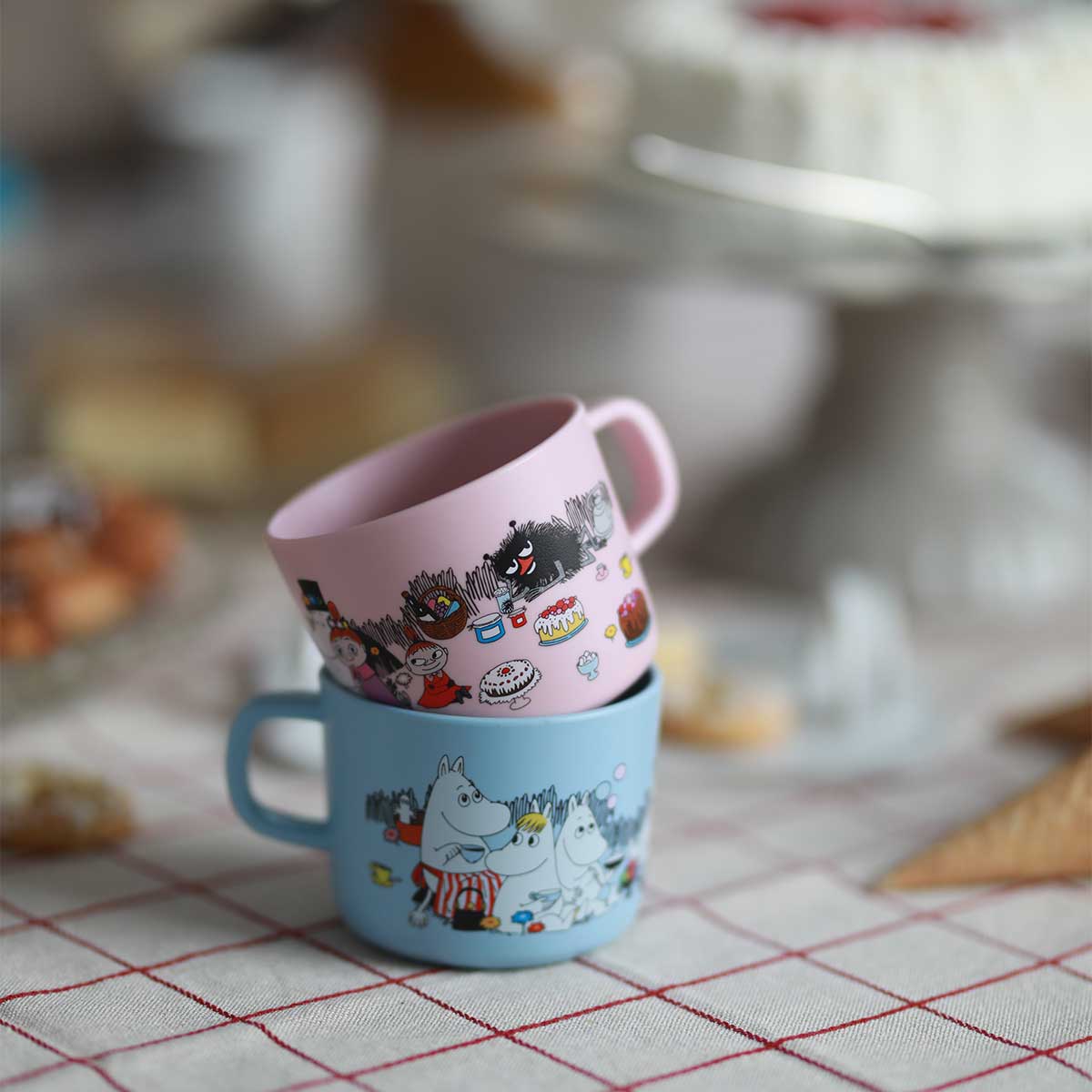 Moomin ムーミン Ratt Start ラットスタート 取っ手付きカップ ( Moomin Picknick / ライトブルー )