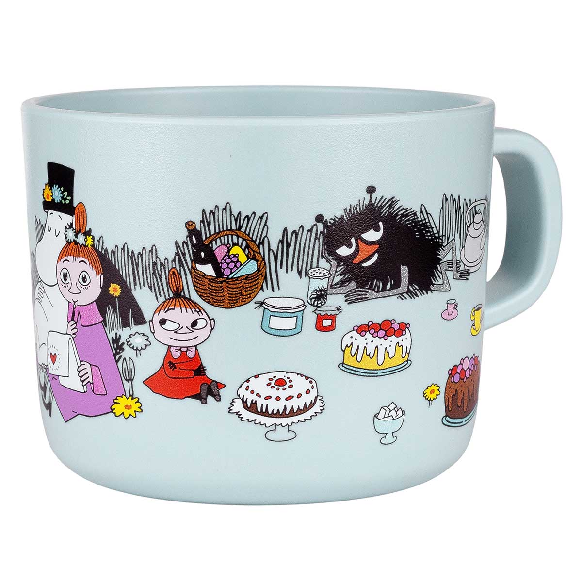 Moomin ムーミン Ratt Start ラットスタート 取っ手付きカップ ( Moomin Picknick / ライトブルー )