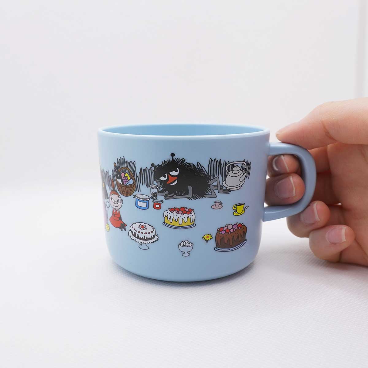 Moomin ムーミン Ratt Start ラットスタート 取っ手付きカップ ( Moomin Picknick / ライトブルー )