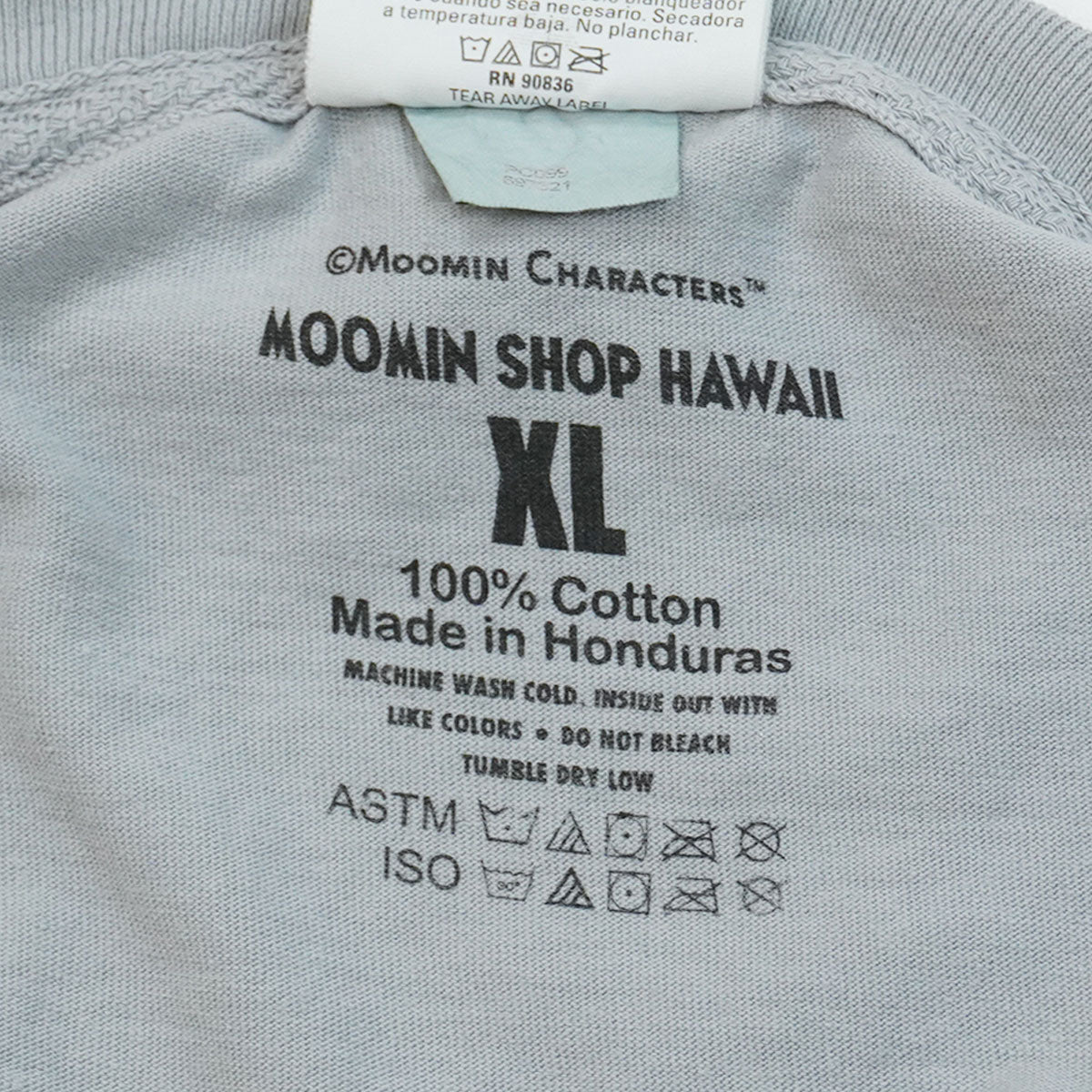 MOOMIN SHOP HAWAII ムーミンショップハワイ Ｔシャツ ( アングリームーミン / XL / グレー )