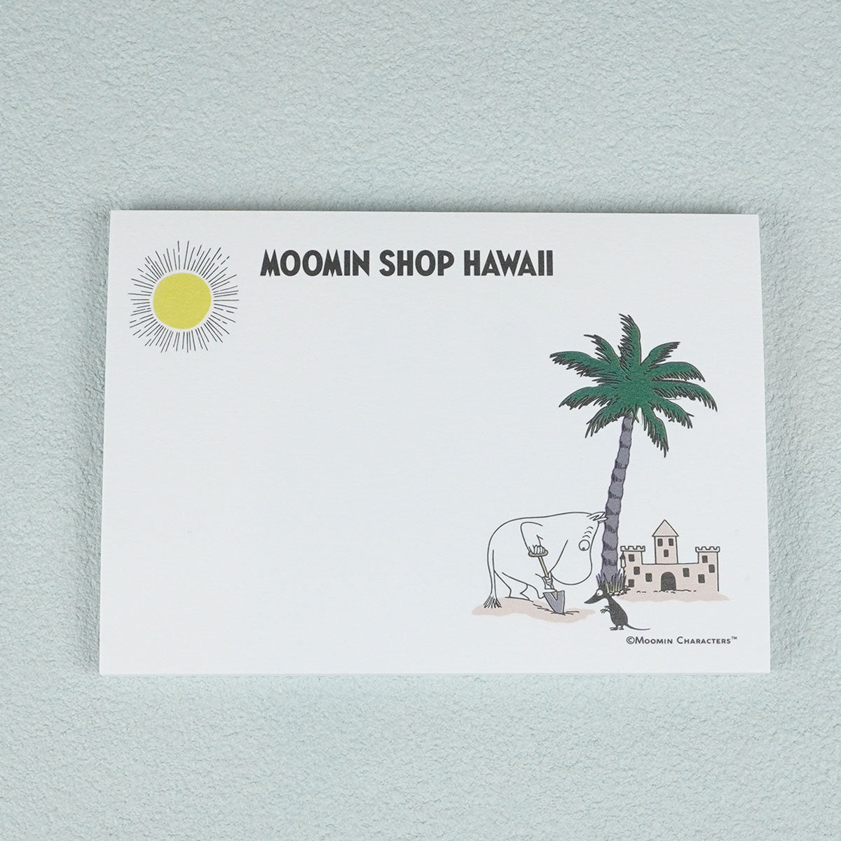 MOOMIN SHOP HAWAII ムーミンショップハワイ 付箋 ( 砂のお城 )
