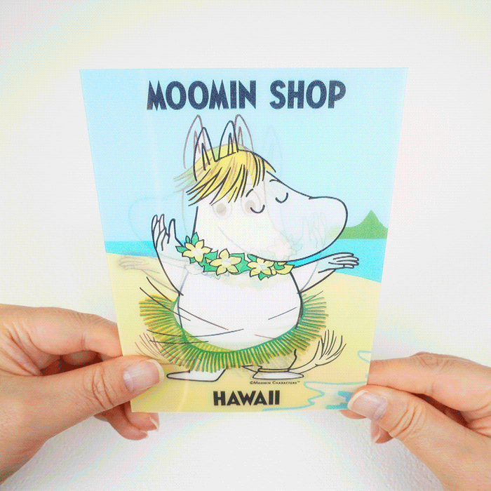 MOOMIN SHOP HAWAII ムーミンショップハワイ ホログラムポストカード ( スノークのおじょうさん )