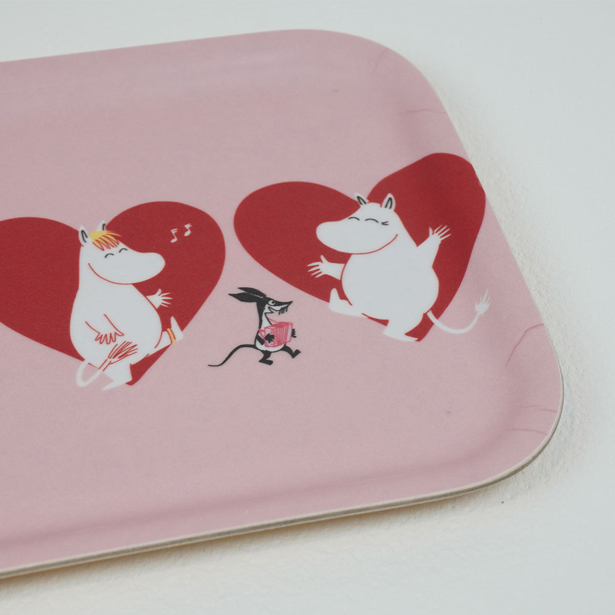 Moomin ムーミン Muurla ムールラ トレイ ( ハート / 27×13cm / ピンク )