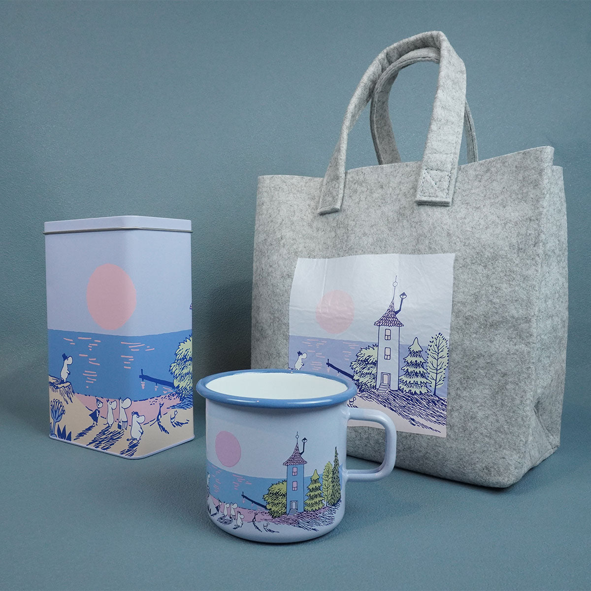 Moomin ムーミン Muurla ムールラ コーヒー缶 ( Sunset / 20cm )
