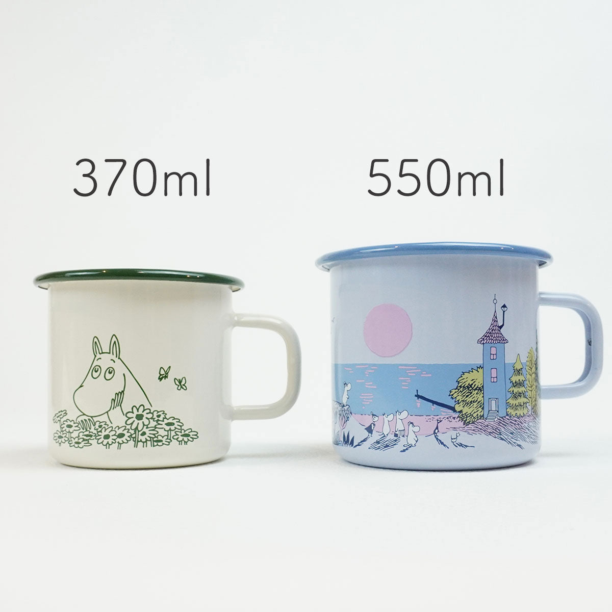 Moomin ムーミン Muurla ムールラ マグカップ ( Summer Crush / ベージュ×グリーン / 370ml )