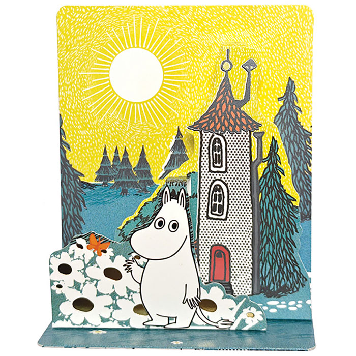 Moomin ムーミン Linnapaperi リンナパペリ 3Dポップアップカード ( ムーミンとムーミンハウス )